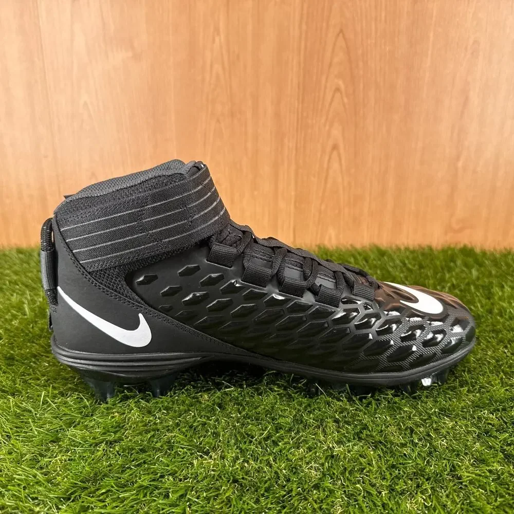 Nike Force Savage Pro 2 Black Anthracite Football Cleats AH4000-002 Men's Sz 10